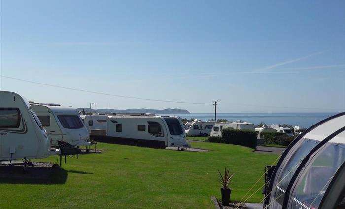 View of the Orme from the middle of the park